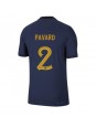 Frankrike Benjamin Pavard #2 Replika Hemmakläder VM 2022 Kortärmad